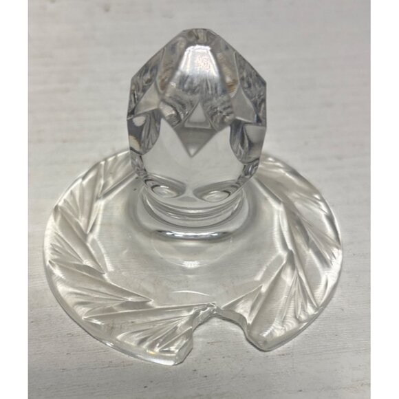 Bohemian Crystal Creamer & Lidded Sugar Dish Pinwheel Starburst Stunning Vintage - Picture 12 of 16